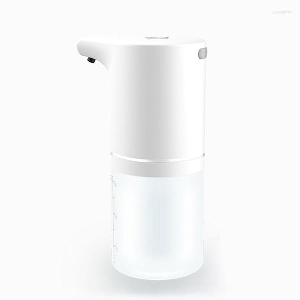 Distributeur de savon liquide Mains libres Alcool Spray Mousse automatique Lavage Machine à laver les mains 350 ml pour salle de bains Ir Sensor Sanitizer Mini