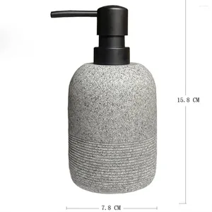 Vloeibare zeepdispenser Handwasvloeistof voor badkamer Aanrecht Afwaskeuken (grijs)