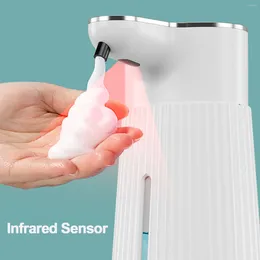 Dispensateur de savon à induction infrarouge à induction de bain d'outils de salle de bain Mur à l'outil 14500 Batterie au lithium 400 ml Capacité 500mAh Réglable