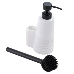 Vloeibare zeep dispenser keuken accessoires badkamer wastafel fles borstel en houder reinigingsrek gadget