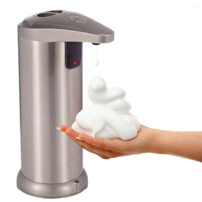 Liquid Soap Dispenser Kitchen Automatic Touchless Stainless Steel Adjustable Volume 3 Modes Free Standing