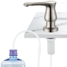Distributeur de savon liquide pour évier de cuisine, sous-évier en Nickel brossé avec Kit de tubes en Silicone