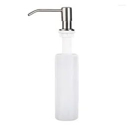 Dispensateur de savon liquide évier de cuisine hygiénique polyvalent élégant durable facile à utiliser accessoires avec finition brossée élégante