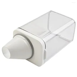 Distributeur de savon liquide anti-fuite, 700ml/1100ml/1500ml/1900ml, détergents à lessive, blanc Transparent
