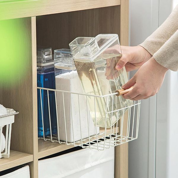 Dispensador de jabón líquido a prueba de fugas organización de servicio pesado soporte de detergente para ropa en polvo suministros de baño 230726