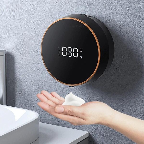 Écran LED de distributeur de savon liquide Automatique induction moussant lavage à main lavage 0,25S Capteur infrarouge pour les maisons intelligentes