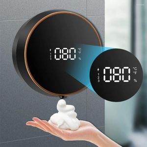 Distributeur de savon liquide automatique, affichage de la température LED, Machine à mousse, capteur infrarouge sans contact, montage mural, 300ML