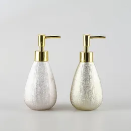 Vloeibare zeep dispenser licht luxe keramische lotion fles shampoo en conditioner badkameraccessoires dispensador de jabon