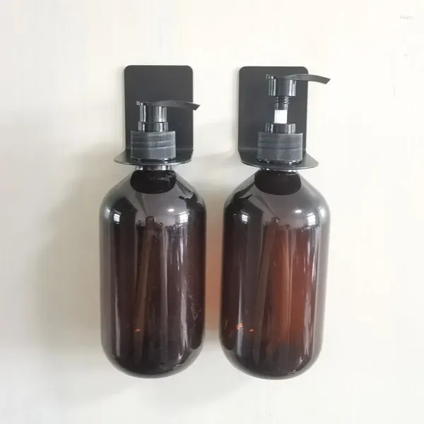 Dispensateur de savon liquide Liuyue Type de presse Lotion Brown Bouteille vide 500 ml Shampooing de salle de bain Containteur d'émulsion à grande capacité
