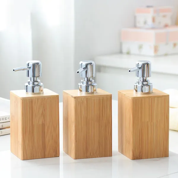 Liquid Soap Dispenser Lotion Shampoo Soporte de botellas Bottle Bathing Bamboo Bambo Hand Bomba Accesorio