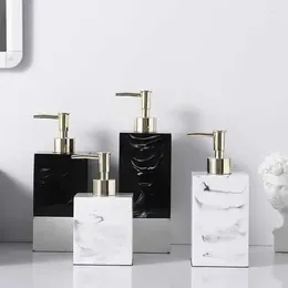 Liquid Soap Dispenser Marble Square Creative Resin Emulsion Bottle Badkameraccessoires Decoratie