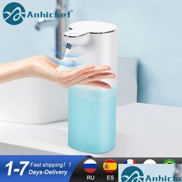 Dispensateur de savon liquide Capteur MATIC Sans tactement infrarouge USB Chargement de charge Habndardization pour la salle de bain livraison de bains de salle