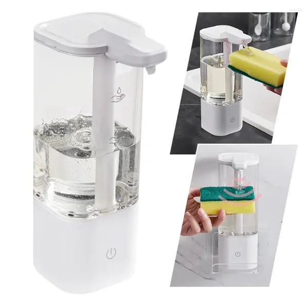 Dispensador de jabón líquido ML, automático, alimentado por batería/carga USB, inducción infrarroja, accesorios de cocina impermeables