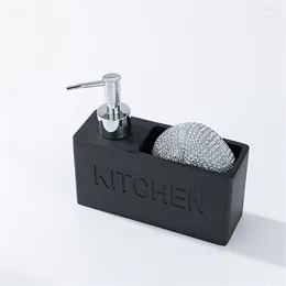 Vloeibare zeepdispenser Moderne keukenaccessoireset Handpomp Flessenborstels Houdt en bewaart sponzen Schrobmachines