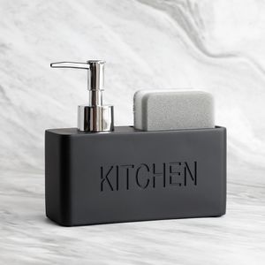 Liquid Soap Dispenser Modern kitchen accessories Soap Dispenser Set Liquid hand soap dispenser pump bottle brushes Holds and Stores Sponges Scrubbers 230203