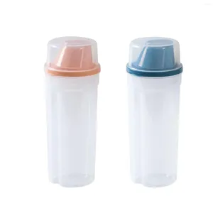 Dispensador de jabón líquido múltiples propósito recipiente de almacenamiento de comida seca