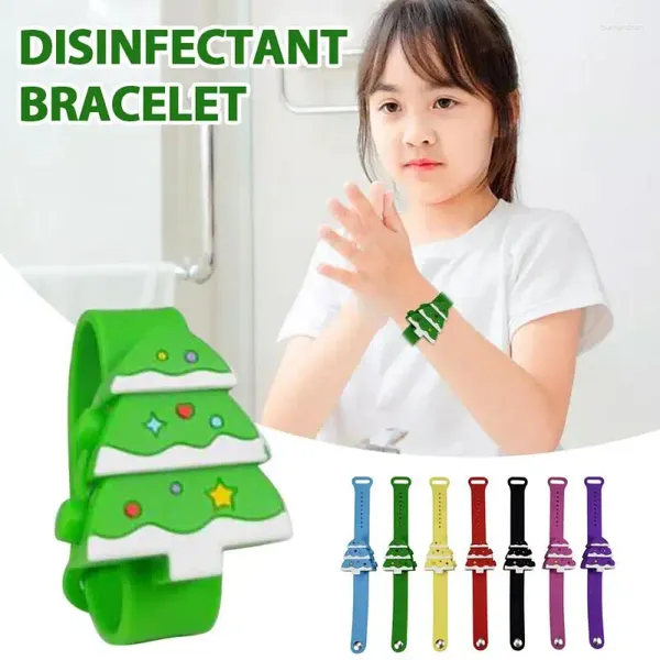 Distributeur de savon liquide Portable voyage arbre de noël Bracelet main Bracelet désinfectant Gel mignon enfants maison Cocina