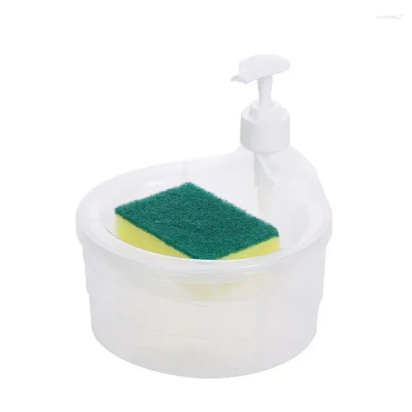 Liquide Soap Dispenser Press Cleaner Plastic Bottle disponible en 3 couleurs Nettoyage efficace Économiser durable et énergie pratique