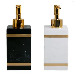 Dispensateur de savon liquide résine à main rechargeable distributeur de salle de bain distribution de bouteilles de pompe réutilisables pour vanité