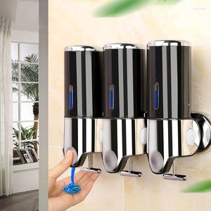 Vloeibare zeep dispenser shampoo douchegel dispensers hand sanering muur gemonteerd huis keuken badkamer accessoires