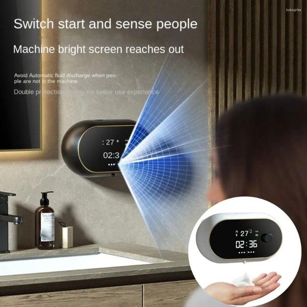 Dispensador de jabón líquido champú ducha gel novedoso sensor automático de gama de loda de lavado a mano