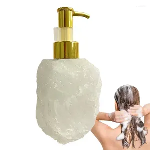 Vloeibare zeep dispenser douchegel natuurlijke kristallen steen perstype fles shampoo badkamer aanrecht dispensers voor