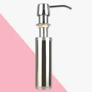 Vloeibare zeep dispenser gootsteen dispenser- roestvrij staal ingebouwd in aanrecht handlotionpompfles 250 ml shampoo