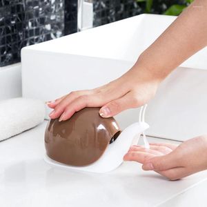 Dispensateur de savon liquide petit mignon escargot décoratif contenant lotion dispensador gasher à main pour la salle de bain cuisine toilettes enfants