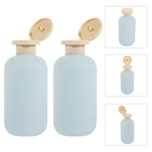 Dispensateur de savon liquide Petite bouteille de voyage avec bouteilles de couvercles pour articles de toilette Shampooing Flip Plastic vide