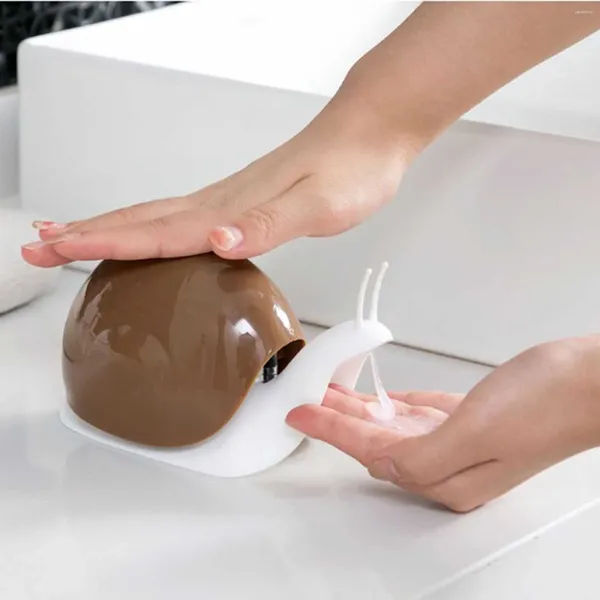 Dispensador de jabón líquido Forma de caracol recargable Tipo de plástico de botella de subflexión para cocina de baño