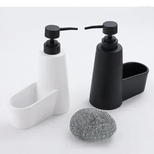 Vloeibare zeep dispenser vaste kleur hars wasmiddel lotion fles shampoo douchegel flessen creatieve huizen draagbare dispensers badkamer