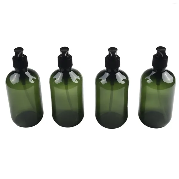 Dispensador de jabón líquido, botellas de pulverización, dispensadores de bomba manual, 4 Uds., 500ml, suministros de baño, Material PP de alta calidad