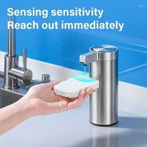 Dispensateur liquide Dispensier en acier inoxydable Auto Auto Automatic Hand Dish pour salle de bain