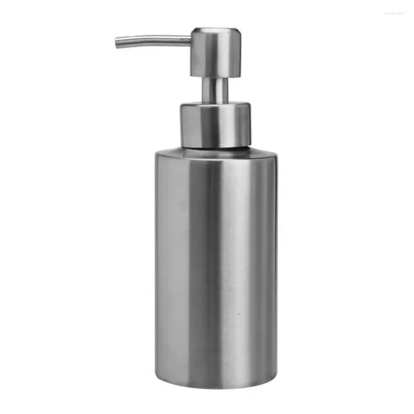 Distributeur de savon liquide en acier inoxydable, lavage des mains, Portable, antirouille, remplacement réutilisable, bouteille d'évier de salle de bain, conteneur 20 5x5 5cm