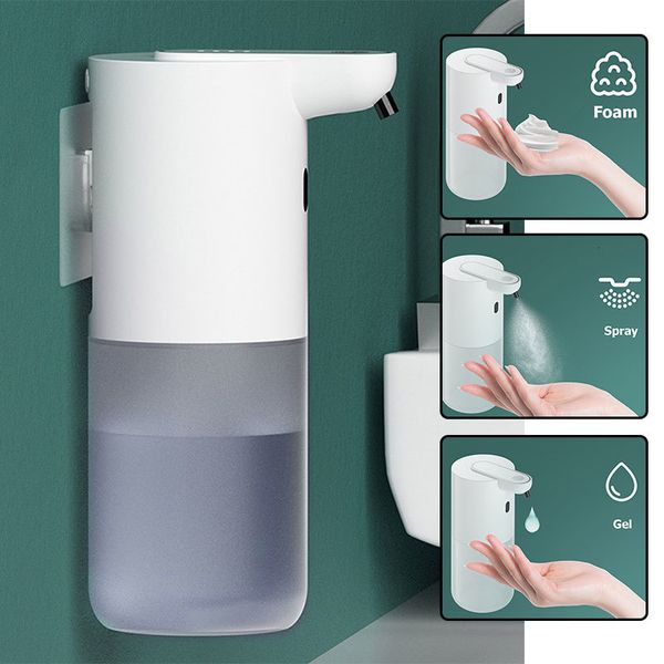 Distributeur de savon liquide Distributeur de savon à capteur automatique sans contact Charge USB Capteur infrarouge intelligent Distributeur de savon liquide Désinfectant pour les mains 230504