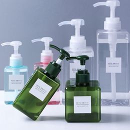 Boutelles de voyage de distributeur de savon liquide multiples capacités Type de presse vide Shampooing Body Wash Lotion Lotion Bathroom 221207