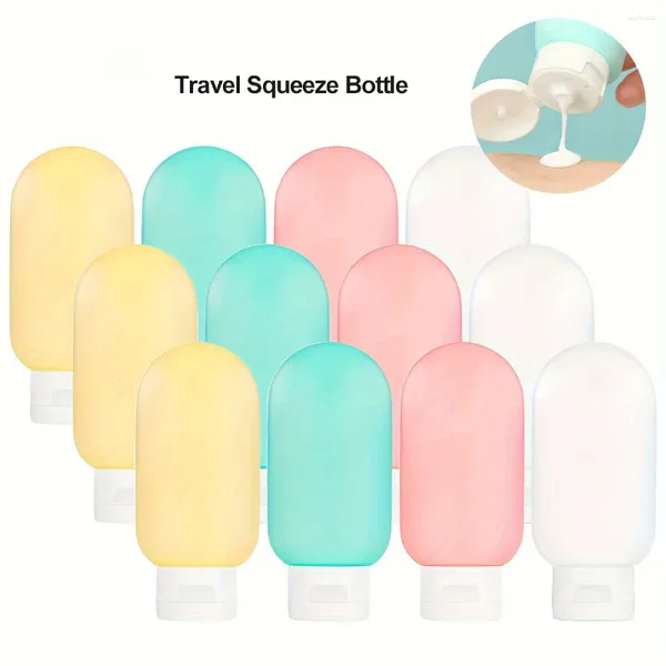 Les bouteilles de voyage de distributeur de savon liquide ensemble 3 pc