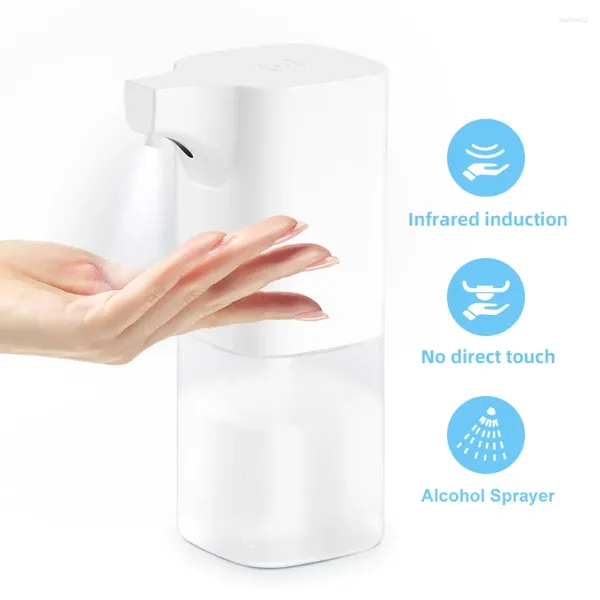 Distributeur automatique de savon liquide, Recharge USB, à l'alcool, Machine de désinfection des mains, capteur de lavage sans contact, Spray de brume