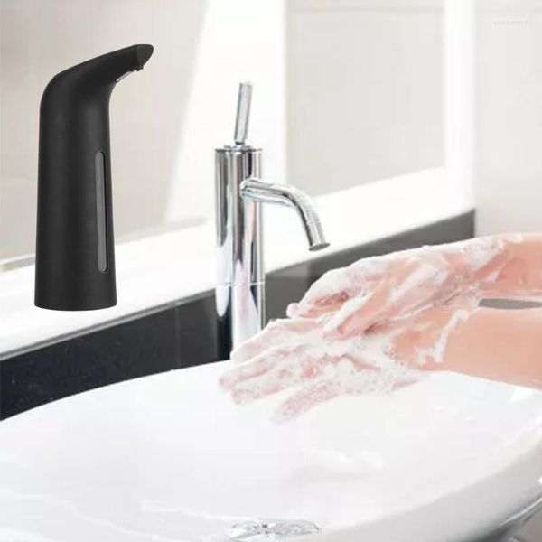 Dispensador de jabón líquido, dispositivo de lavado de manos automático sin contacto, USB, 400ml, 5cm de distancia de detección para baño y cocina