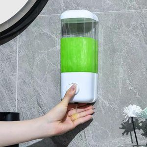 Vloeibare zeep dispenser muur hangt voor badkamer niet-punching handmatige pershampoo traceless pasta desinfecterende fles