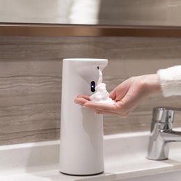 Vloeibare zeep dispenser witte automatische touchless schuimende infrarood bewegingssensor schotel hands gratis auto voor keuken badkamer