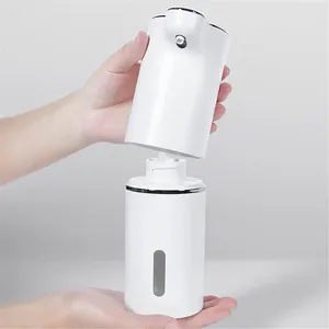 Vloeibare zeepdispenser witte hoogwaardige ABS ABS Materiaal Automatisch schuim badkamer slimme schuimend wasmachine met USB -opladen