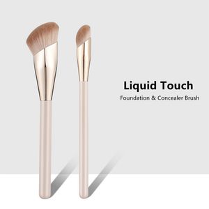 Pinceau de maquillage anti-cernes Liquid Touch Foundation - Forme unique du bout des doigts Poils souples Perfect Sculpt Highlight Cosmetics Tool