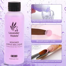 Vloeistoffen 75 ml monomeer acryl vloeistof voor het doen van acryl build nagels artextie gebruik met nagelacrylpoeder vloeistof