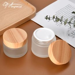 Liquides Angnya Glass Acrylique Powder Nail Casse Dappen Dish Couvercle Bowl Nail Supplies pour les professionnels Jar Pots Cosmetic Pots Bottles Continer