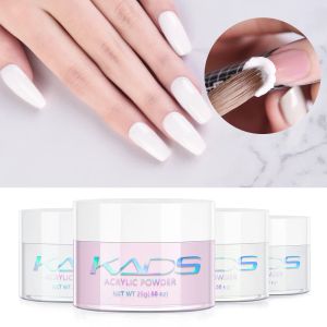 Vloeistoffen kads 25g acryl poeder nagelverlenging diy gravure bloemen ontwerpen 3d wit helder roze gesneden poederpigmentstof voor manicure