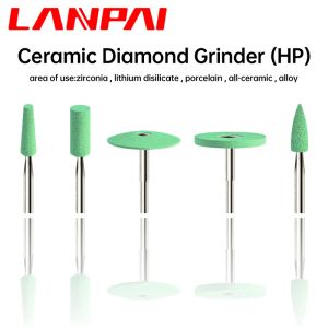 Liquides Lanpai Dental Ceramic Diamond Poliser Grinder Zirconia Porcelain Crowns Polishing Head HP Dentiste Tools Dental Lab