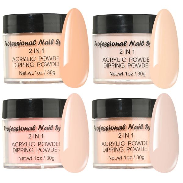 Liquides légers nude acrylique ongle poudre de poudre de la poussière de pigments en vrac fin