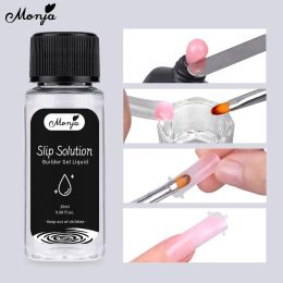 Liquides Solution de glissement d'amélioration des ongles Monja 20 ml pour le gel de construction UV acrylique Fabrice de la manucure de manucure de liquide de liquide rapide