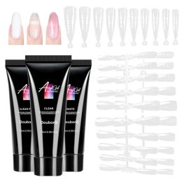 Vloeistoffen nagelgel nagel kunst acryl gel kristal tips verbetering slip oplossing snelle extensiegel crème kleur